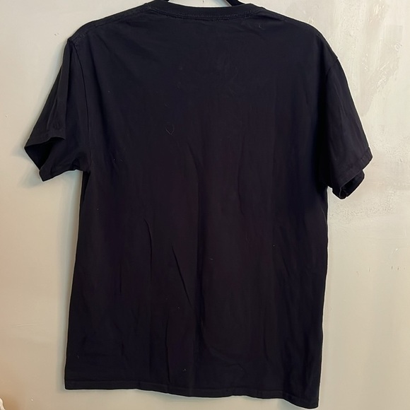 Nirvana Band Tee Graphic Grunge Black Short Sleeve Smiley Logo Crewneck Size M - Picture 7 of 9